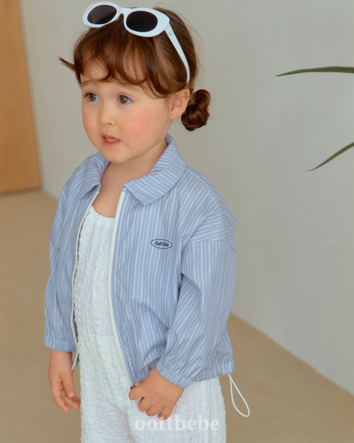 Oott Bebe - Korean Baby Fashion - #babyboutique - Pose Collar Windbreaker - 8
