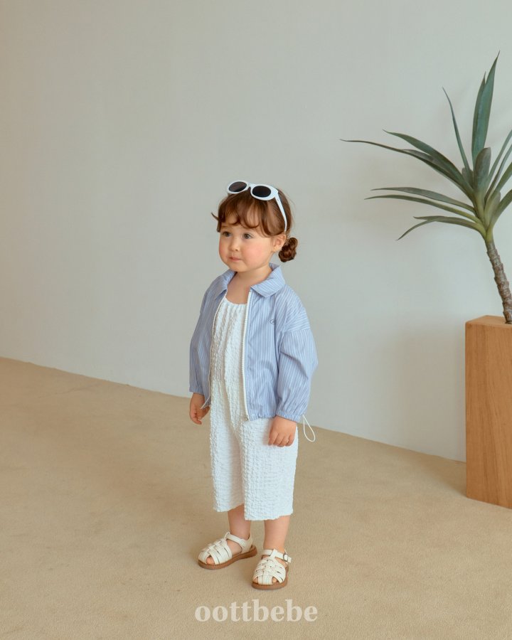Oott Bebe - Korean Baby Fashion - #babyboutique - Pose Collar Windbreaker - 9
