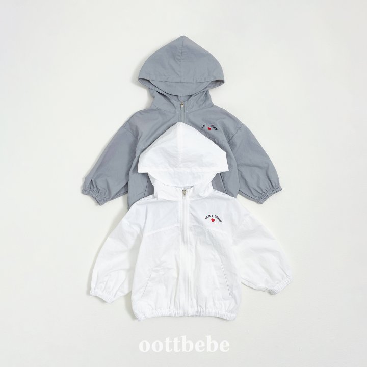 Oott Bebe - Korean Baby Fashion - #babyboutiqueclothing - Wind Hooded Zip-up Jacket