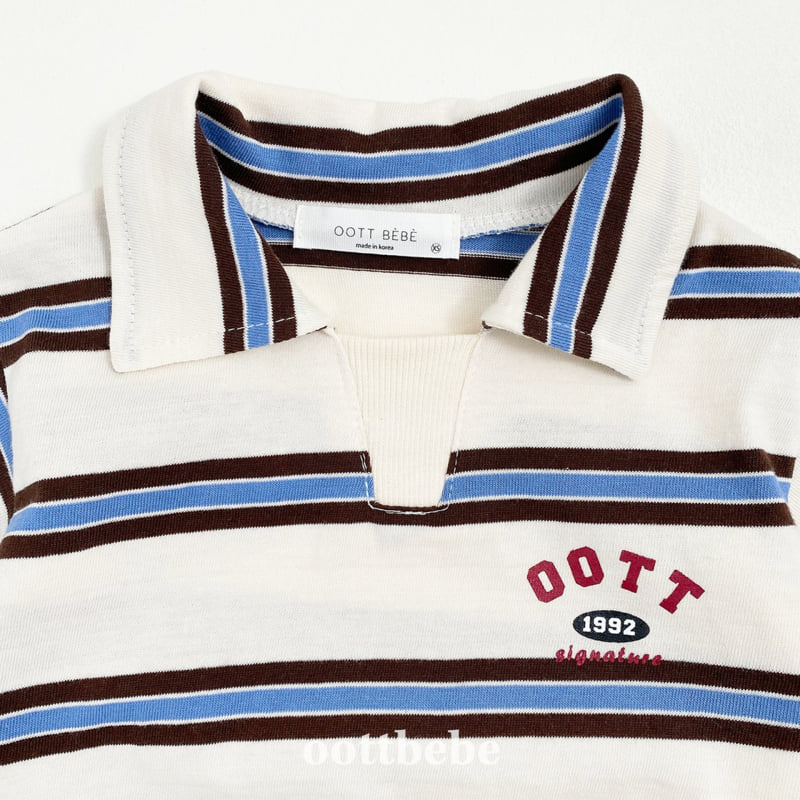 Oott Bebe - Korean Baby Fashion - #babyboutiqueclothing - Rugby Collar Tee - 10