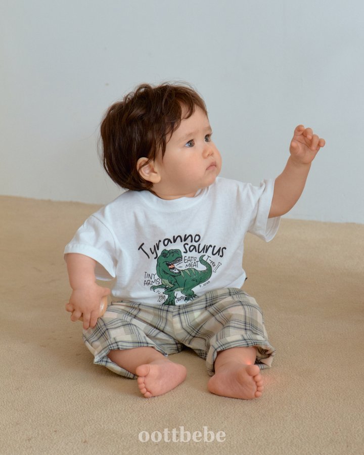 Oott Bebe - Korean Baby Fashion - #babyboutiqueclothing - Gauze Check Long Pants - 10