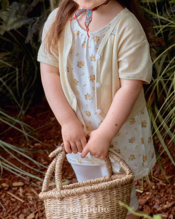 Oott Bebe - Korean Baby Fashion - #babyboutiqueclothing - Moana 2-Piece Set (Long Sleeveless + Cardigan) - 5