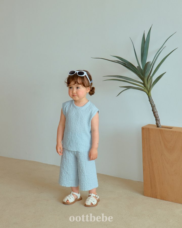 Oott Bebe - Korean Baby Fashion - #babyboutiqueclothing - Maya Sleeveless Set - 3