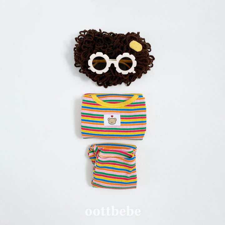 Oott Bebe - Korean Baby Fashion - #babyclothing - Summer Rainbow Easywear - 7