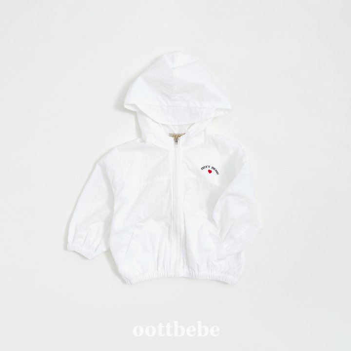Oott Bebe - Korean Baby Fashion - #babyclothing - Wind Hooded Zip-up Jacket - 2