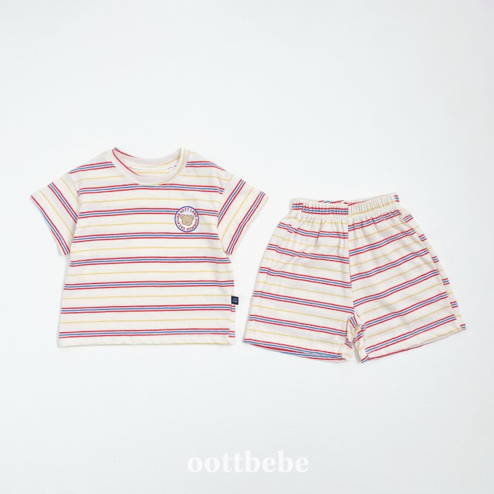 Oott Bebe - Korean Baby Fashion - #babyclothing - Aloha Top and Bottom Set - 8