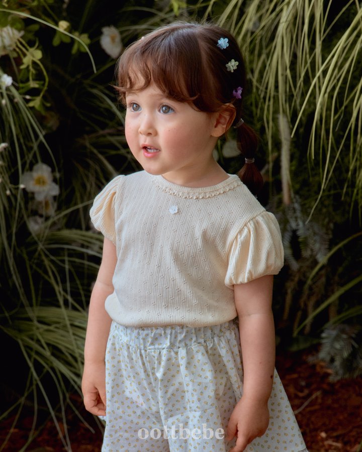 Oott Bebe - Korean Baby Fashion - #babyclothing - IVE Puff Sleeve Tee - 6