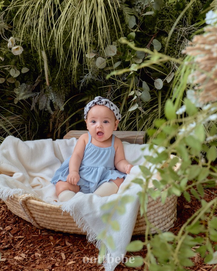 Oott Bebe - Korean Baby Fashion - #babyclothing - Bali Sleeveless Suit + Bloomers - 2