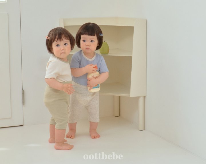 Oott Bebe - Korean Baby Fashion - #babyclothing - Sweet Ribbed Easywear
