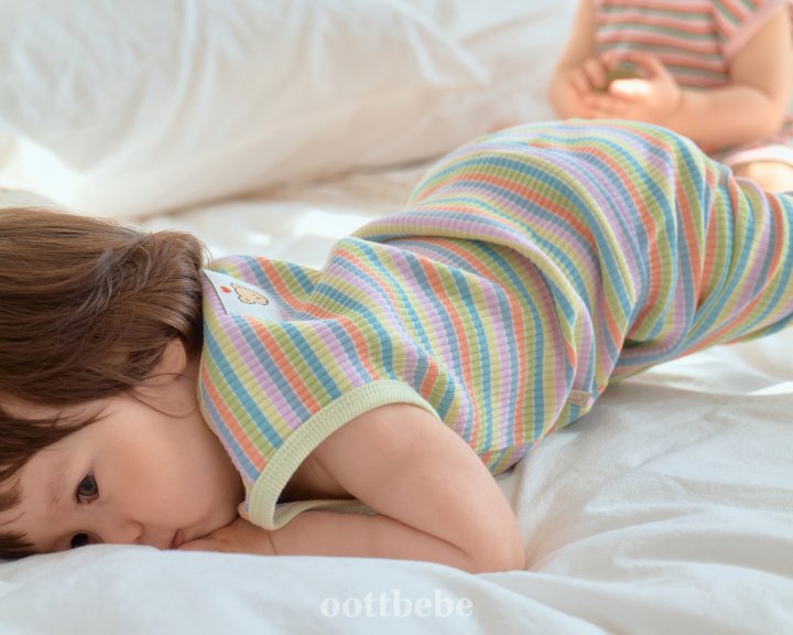 Oott Bebe - Korean Baby Fashion - #babyclothing - Summer Rainbow Easywear - 9