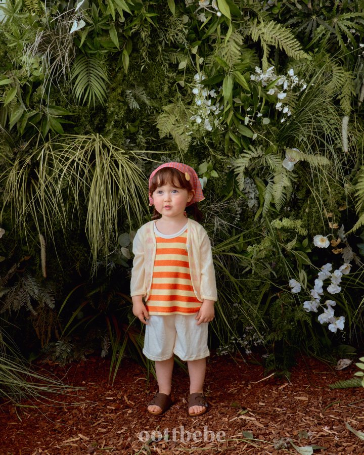 Oott Bebe - Korean Baby Fashion - #babyclothing - Honeybee Stripe Top Bottom Set - 11