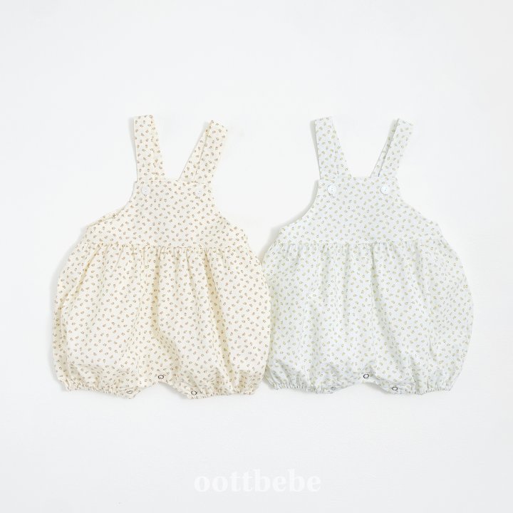 Oott Bebe - Korean Baby Fashion - #babyclothing - Ricotta Balloon Overalls Suit - 4