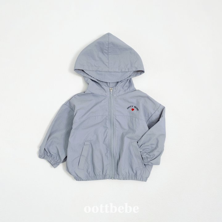 Oott Bebe - Korean Baby Fashion - #babyfashion - Wind Hooded Zip-up Jacket - 3