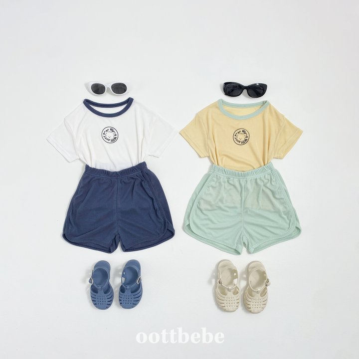 Oott Bebe - Korean Baby Fashion - #babyfashion - Sand Top Bottom Set