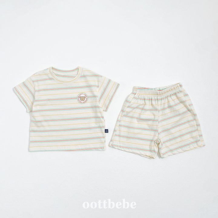 Oott Bebe - Korean Baby Fashion - #babyfashion - Aloha Top and Bottom Set - 9