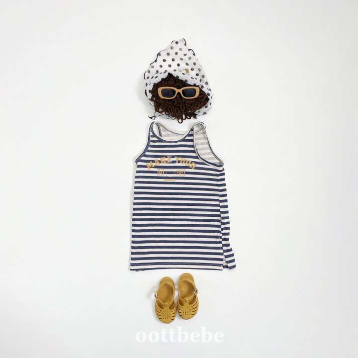 Oott Bebe - Korean Baby Fashion - #babyfashion - Summer Stripe Dress - 7