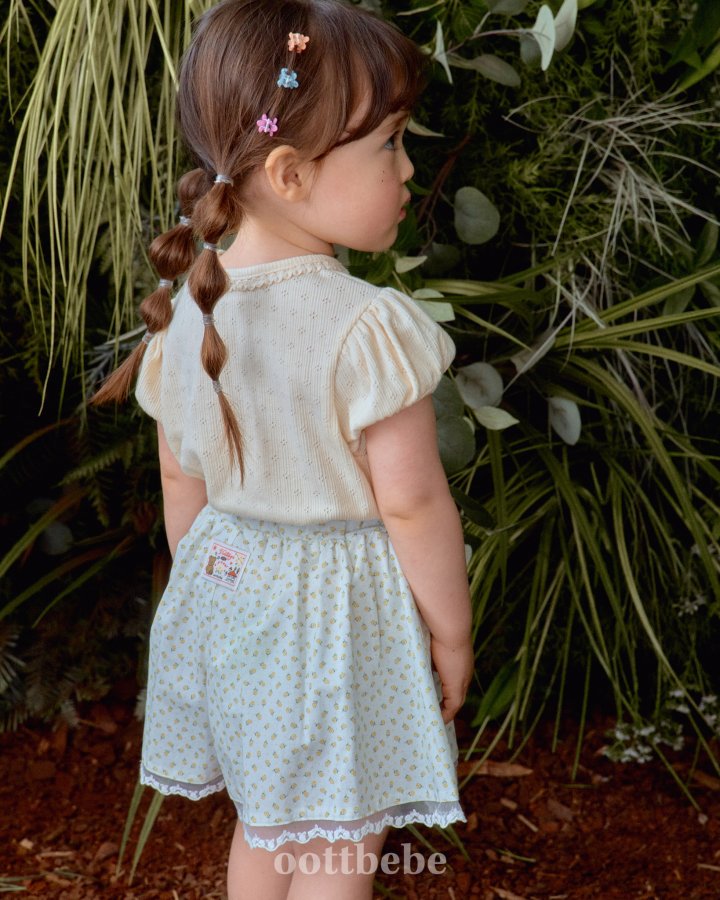 Oott Bebe - Korean Baby Fashion - #babyfashion - IVE Puff Sleeve Tee - 7