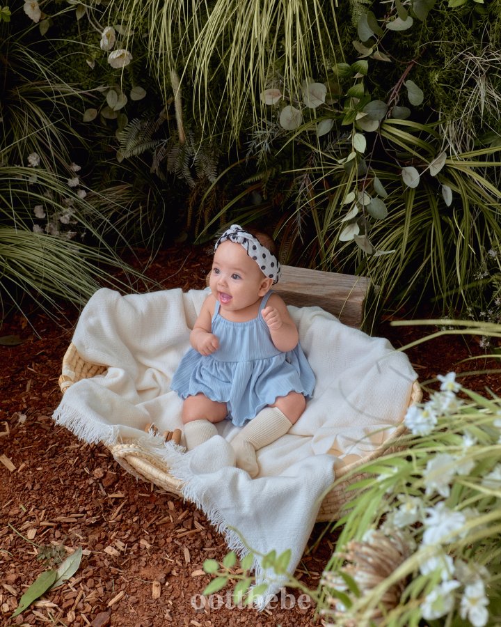 Oott Bebe - Korean Baby Fashion - #babyfashion - Bali Sleeveless Suit + Bloomers - 3