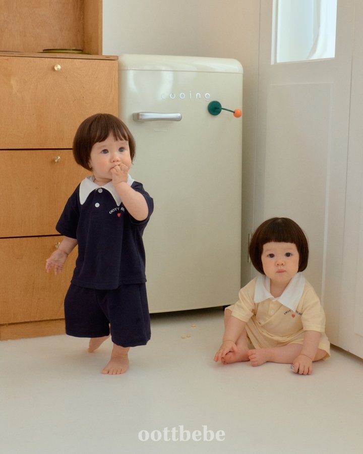 Oott Bebe - Korean Baby Fashion - #babyfashion - Summer Cool PK Set - 2
