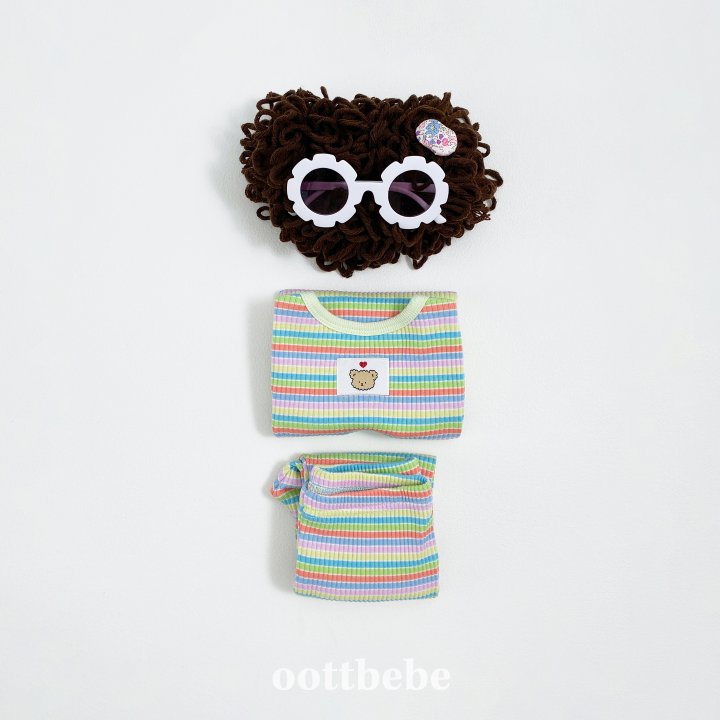 Oott Bebe - Korean Baby Fashion - #babyfever - Summer Rainbow Easywear - 9