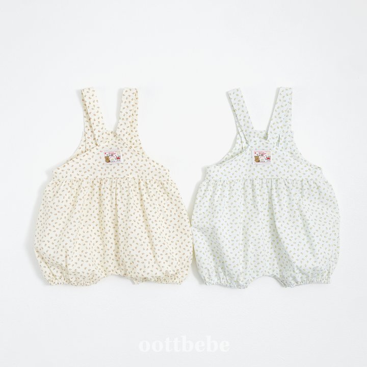 Oott Bebe - Korean Baby Fashion - #babyfever - Ricotta Balloon Overalls Suit - 5