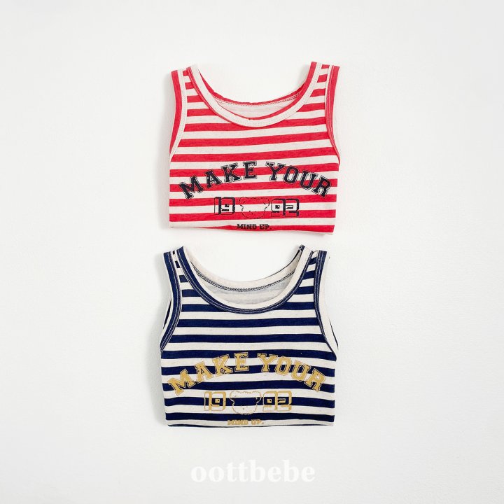 Oott Bebe - Korean Baby Fashion - #babyfever - Summer Stripe Dress - 8