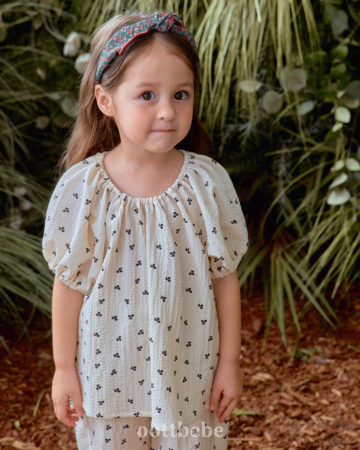 Oott Bebe - Korean Baby Fashion - #babyfever - Cozy Volume Top Bottom Set - 11