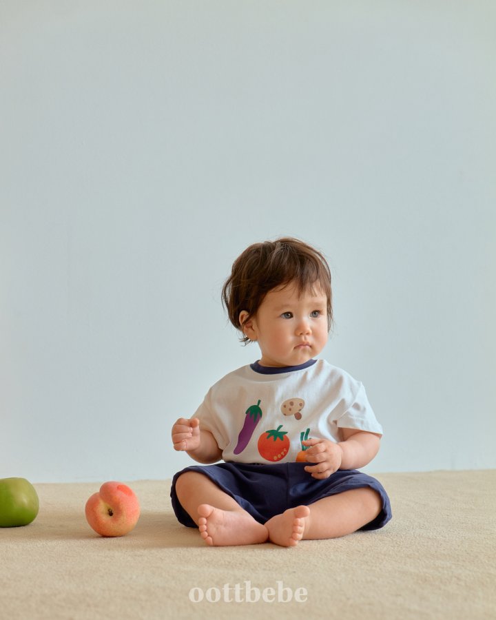 Oott Bebe - Korean Baby Fashion - #babyfever - Vegetable Market Top Bottom Set - 7