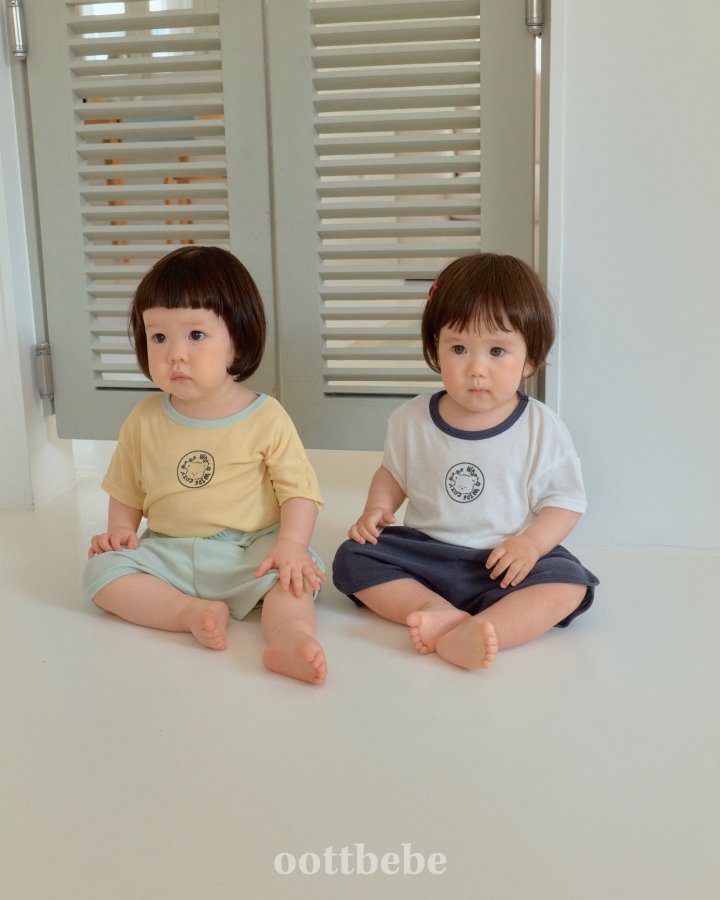 Oott Bebe - Korean Baby Fashion - #babyfever - Sand Top Bottom Set