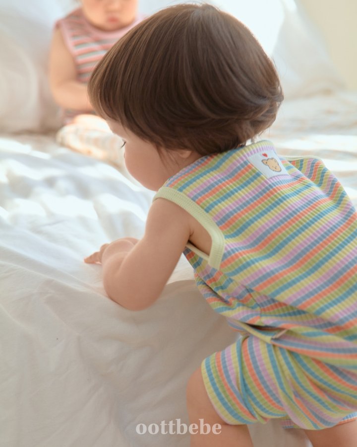 Oott Bebe - Korean Baby Fashion - #babyfever - Summer Rainbow Easywear - 11