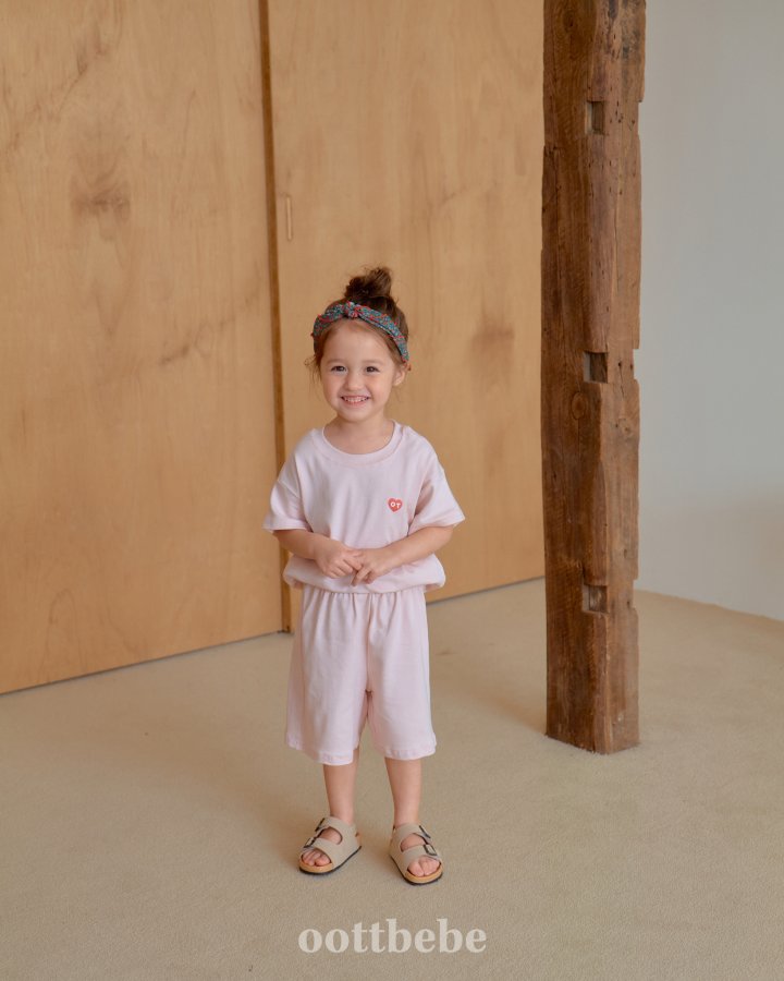 Oott Bebe - Korean Baby Fashion - #babyfever - Easy Fit Top Bottom Set - 8