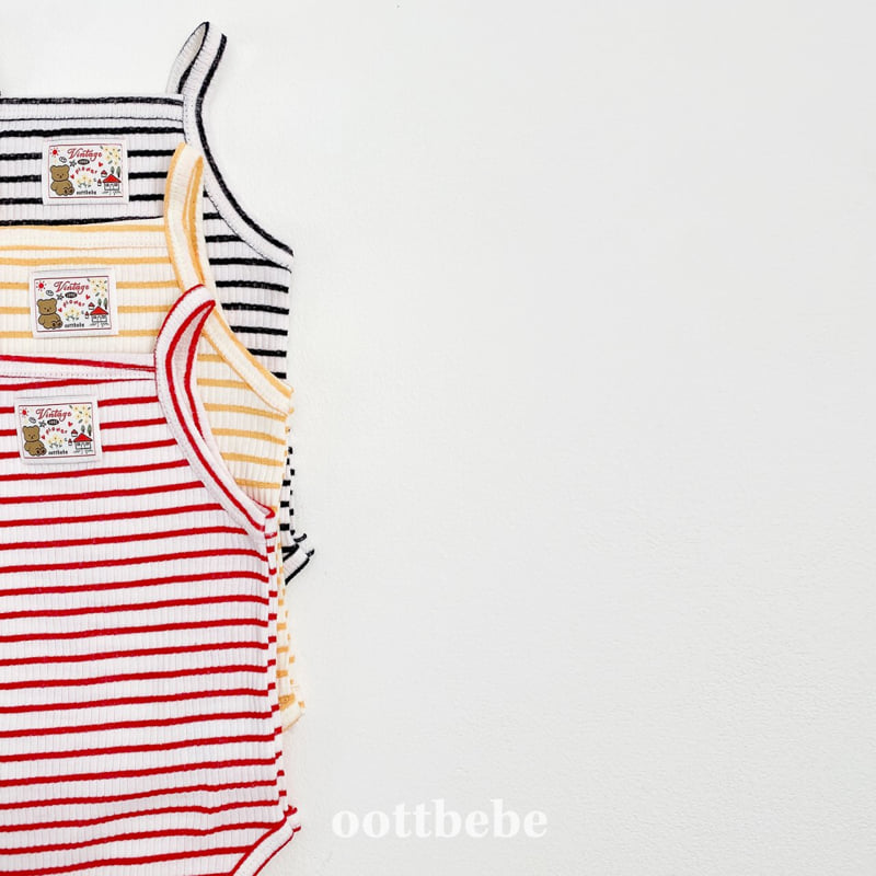 Oott Bebe - Korean Baby Fashion - #babygirlfashion - Bebe Strap Bodysuit Set - 10