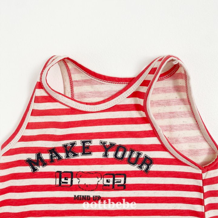 Oott Bebe - Korean Baby Fashion - #babygirlfashion - Summer Stripe Dress - 9
