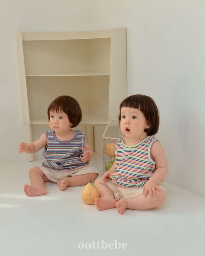 Oott Bebe - Korean Baby Fashion - #babygirlfashion - Maldives Sleeveless Tee
