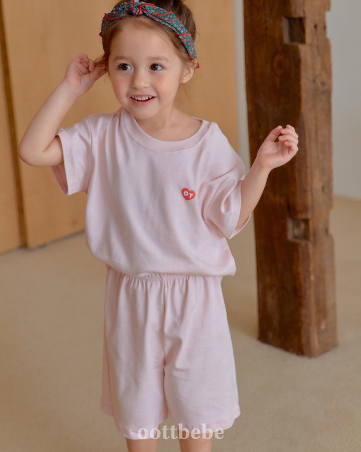 Oott Bebe - Korean Baby Fashion - #babygirlfashion - Easy Fit Top Bottom Set - 9