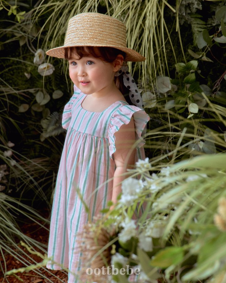 Oott Bebe - Korean Baby Fashion - #babygirlfashion - Merona Frill One-piece - 7