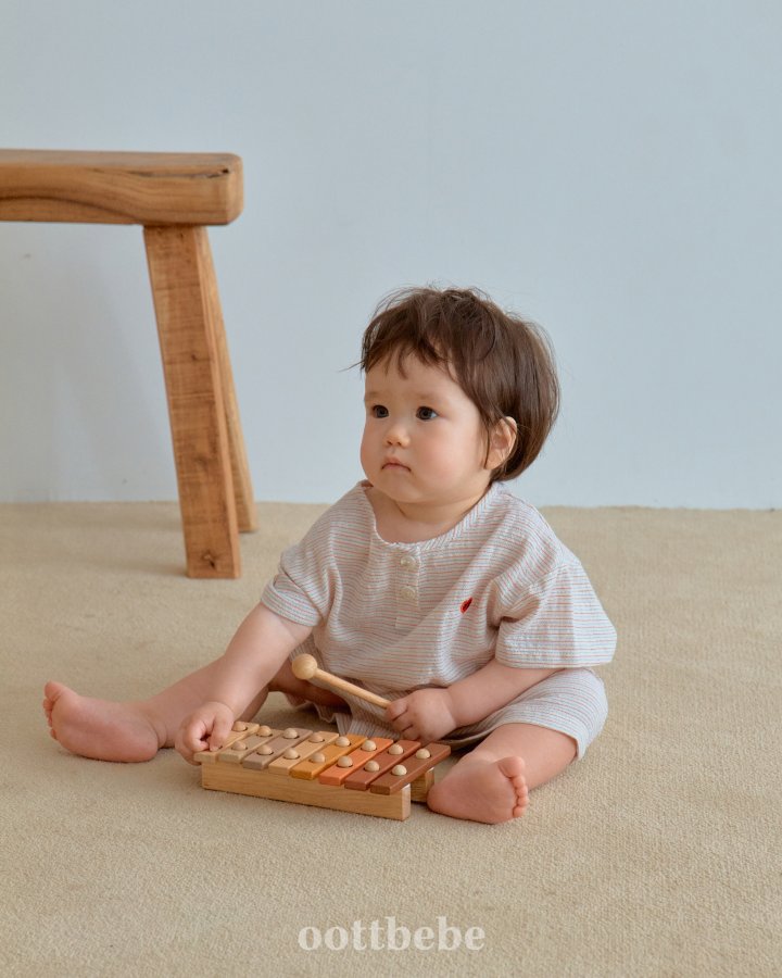 Oott Bebe - Korean Baby Fashion - #babyfever - Low Top Bottom Set - 4