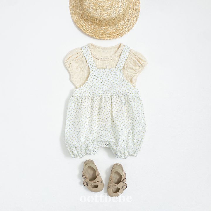 Oott Bebe - Korean Baby Fashion - #babylifestyle - Ricotta Balloon Overalls Suit - 7