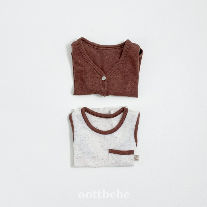 Oott Bebe - Korean Baby Fashion - #babygirlfashion - Linen Cool Set - 4