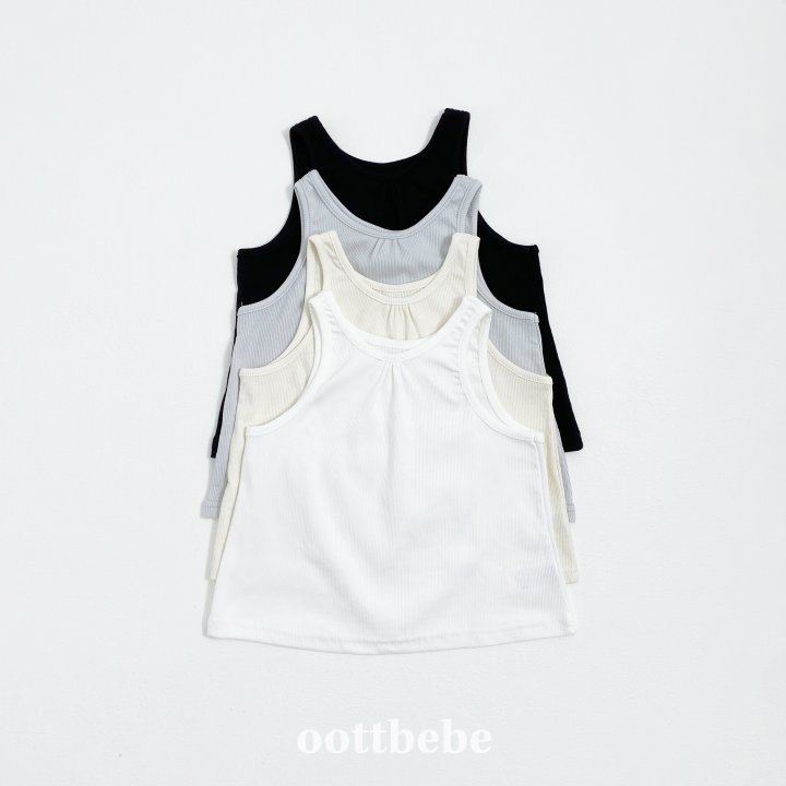 Oott Bebe - Korean Baby Fashion - #babylifestyle - Simply Sleeveless Top