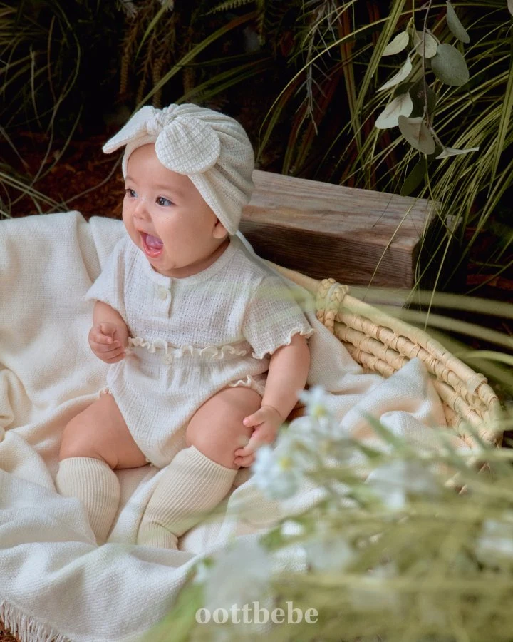 Oott Bebe - Korean Baby Fashion - #babylifestyle - Rose Bloomer Set - 6