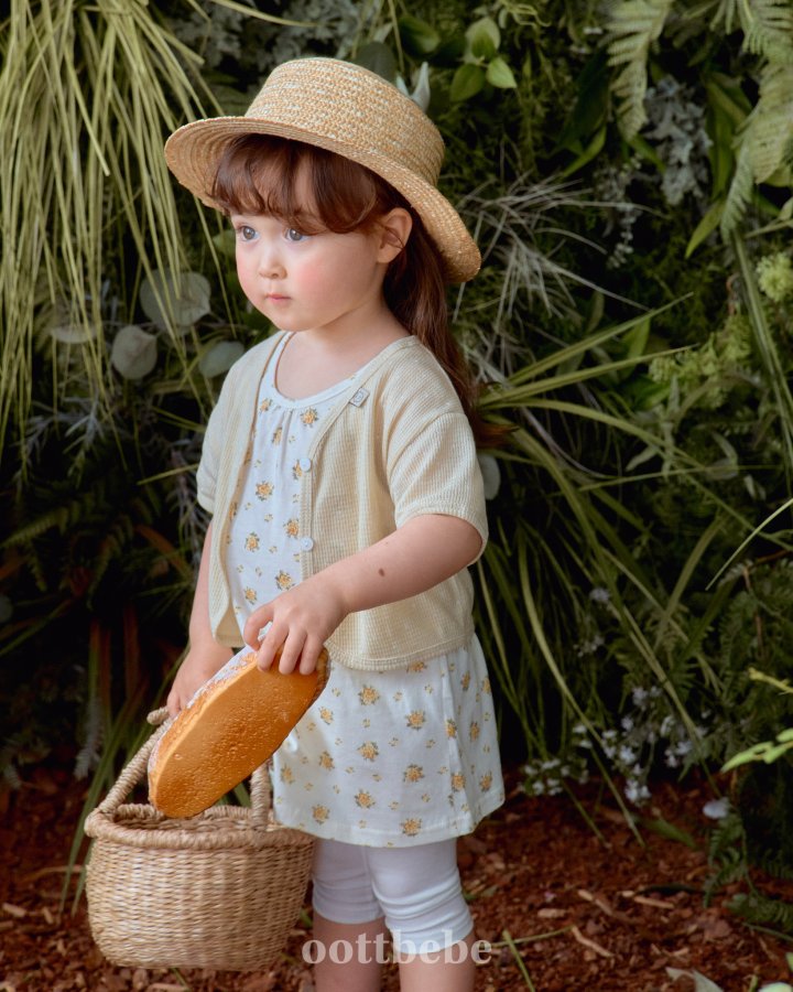 Oott Bebe - Korean Baby Fashion - #babylifestyle - Moana 2-Piece Set (Long Sleeveless + Cardigan) - 10