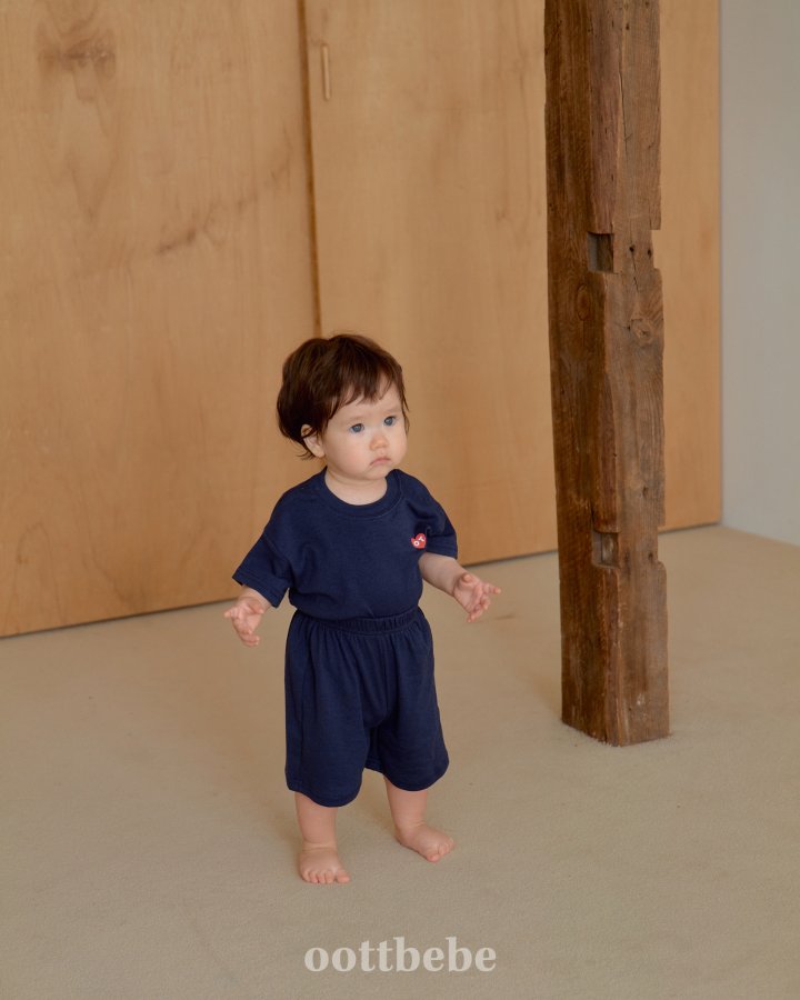 Oott Bebe - Korean Baby Fashion - #babylifestyle - Easy Fit Top Bottom Set - 10