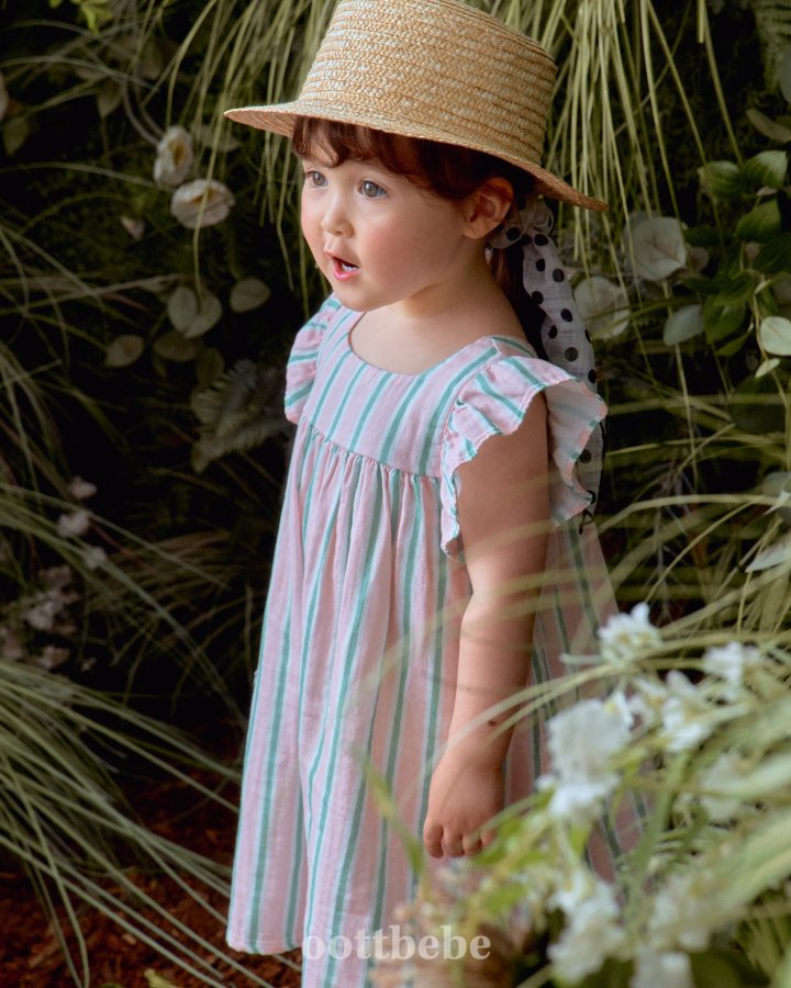 Oott Bebe - Korean Baby Fashion - #babylifestyle - Merona Frill One-piece - 8