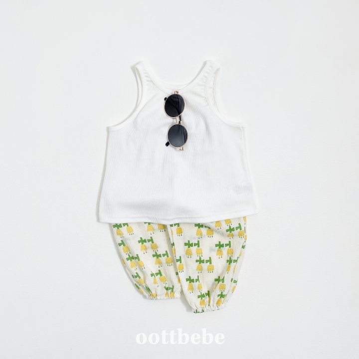 Oott Bebe - Korean Baby Fashion - #babyoninstagram - Simply Sleeveless Top - 2