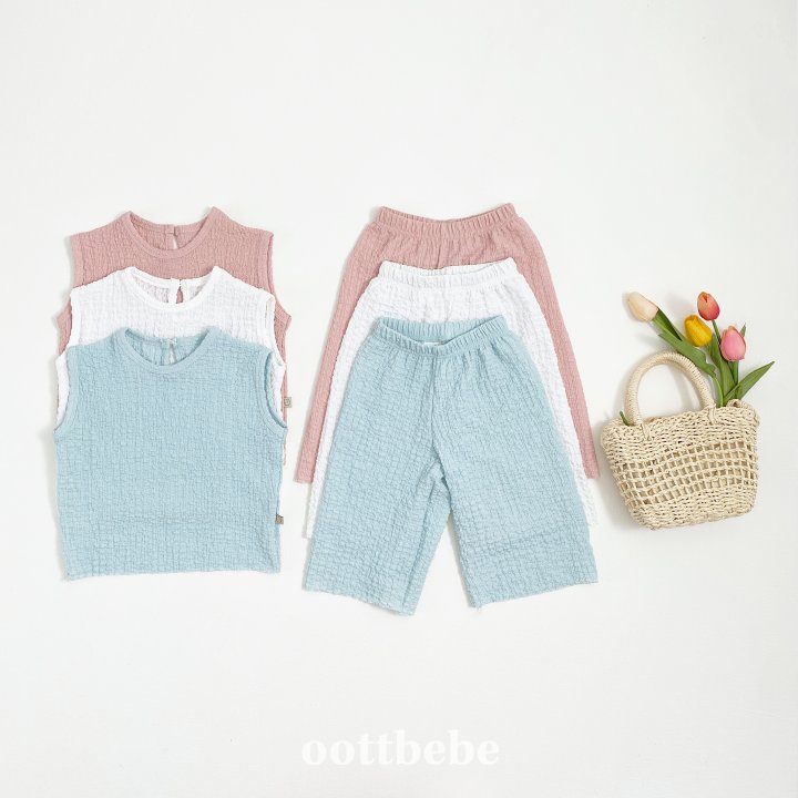 Oott Bebe - Korean Baby Fashion - #babyoninstagram - Maya Sleeveless Set