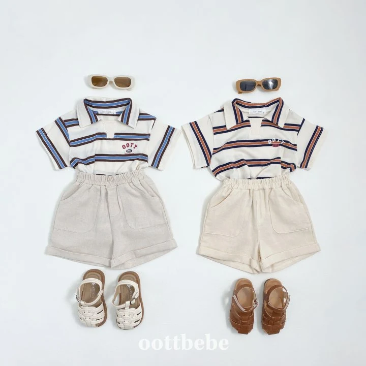 Oott Bebe - Korean Baby Fashion - #babyoninstagram - Rugby Collar Tee