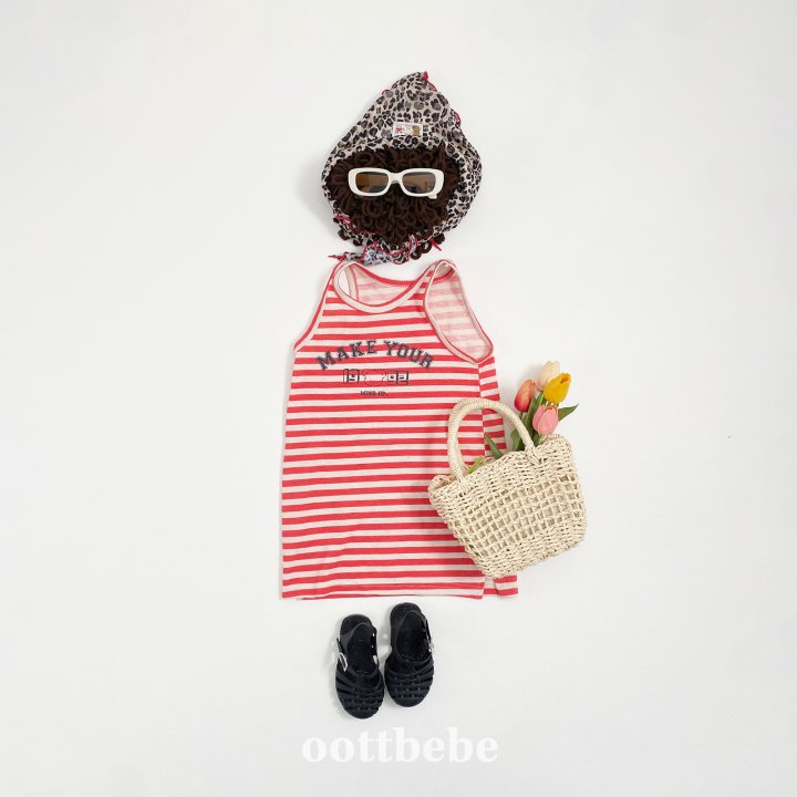 Oott Bebe - Korean Baby Fashion - #babyoninstagram - Summer Stripe Dress - 11