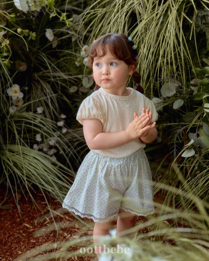 Oott Bebe - Korean Baby Fashion - #babyoninstagram - IVE Puff Sleeve Tee - 11