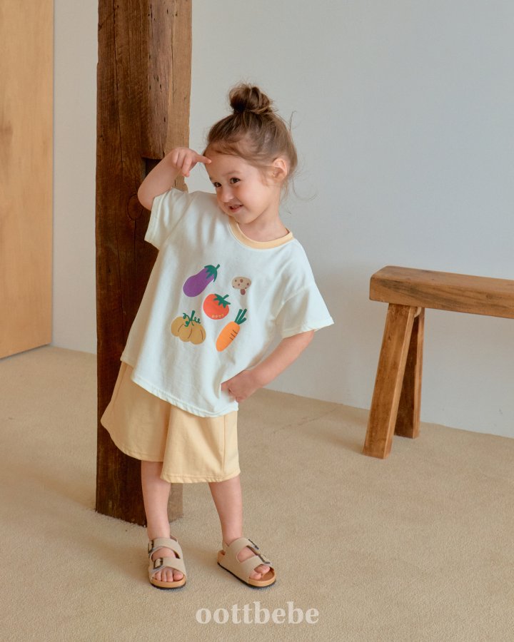 Oott Bebe - Korean Baby Fashion - #babyoninstagram - Vegetable Market Top Bottom Set - 10